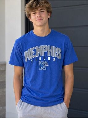 Memphis Tigers Men's Royal Blue Graphic Tee